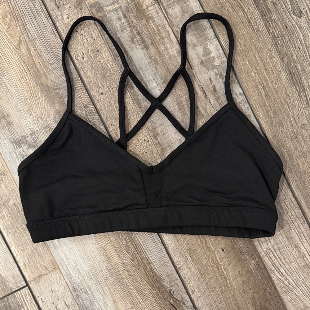 ALO Yoga Black Strappy Bralette